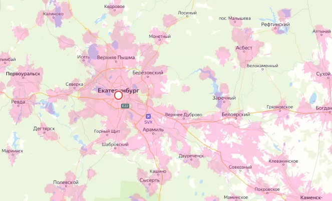 Зона покрытия Мегафон в городе Вологда и области 
